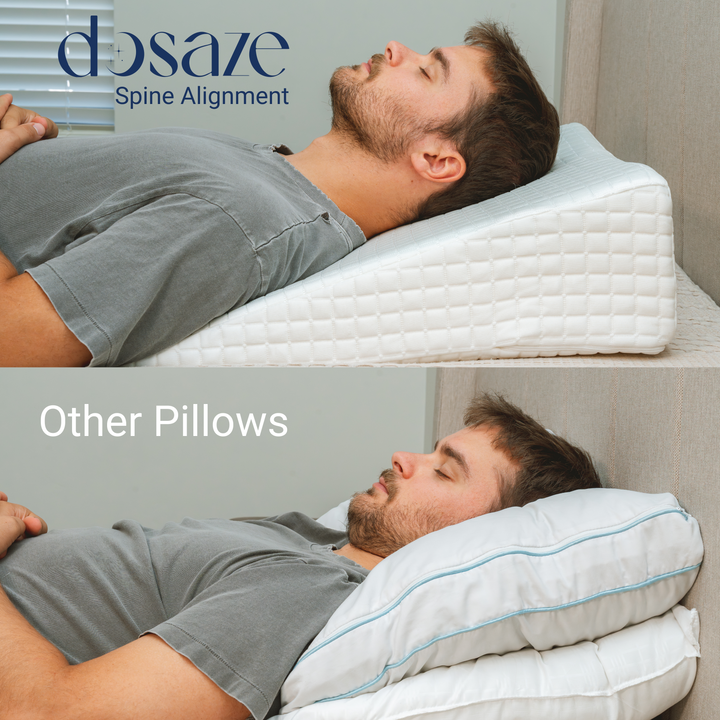 Dosaze™ Therapeutic Cooling Wedge Pillow White - Main Image