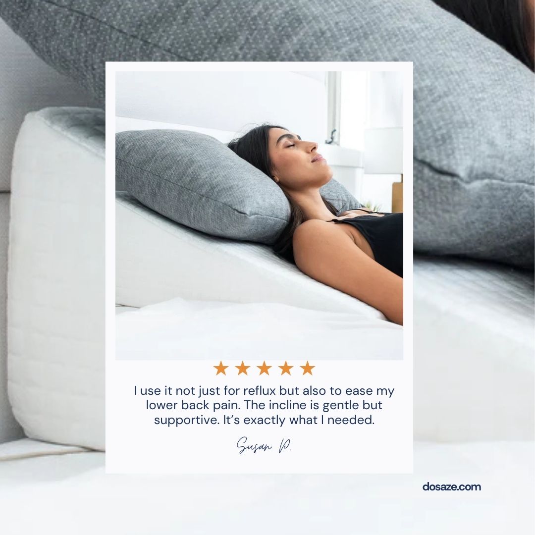 Dosazeโข Therapeutic Cooling Wedge Pillow White