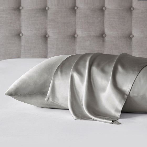 Grey satin pillowcase hotsell